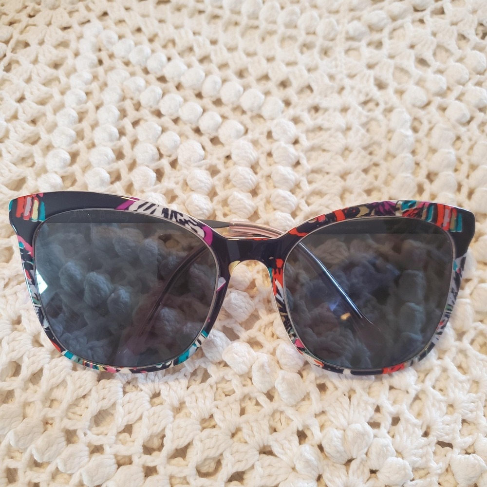 Vera Bradley Eyeglasses FRAMES ONLY Womens‎ Oversized Cat Eye Butterfly Flutter